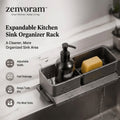 𝒛𝒆𝒏𝒗𝒐𝒓𝒂𝒎™ Expandable Kitchen Sink Organizer Rack