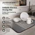 𝒛𝒆𝒏𝒗𝒐𝒓𝒂𝒎™ Foldable Kitchen Drying Mat