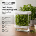 𝒛𝒆𝒏𝒗𝒐𝒓𝒂𝒎™ Herb Keeper Fresh Storage Box